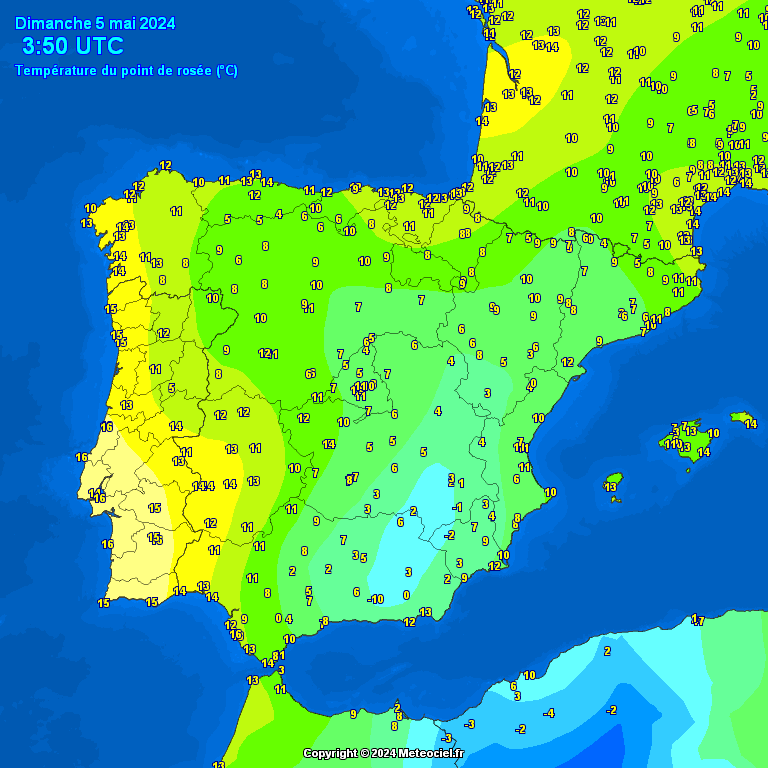 Temperature - point de rose