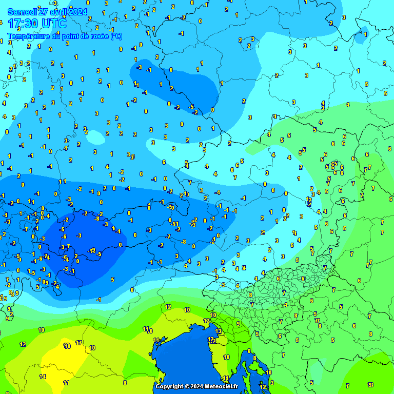 Temperature - point de rose